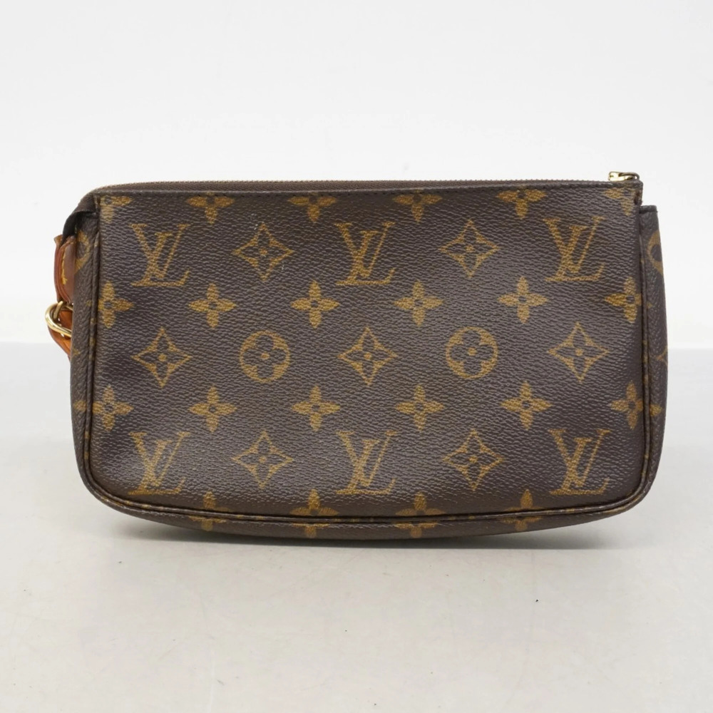 LOUIS VUITTON Authentic Brown Monogram Pochette Pouch - Picture 9 of 9